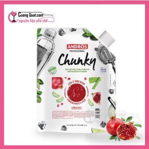 Mứt trái cây Chunky Andros Lựu - Nha Đam (Pomergranate & Aloe Vera)(Mua 4 giảm 1k, mua 8 giảm 2k)