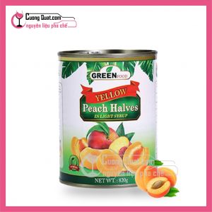 Đào Ngâm Green Food 820Gr( mua 12 hộp giảm 1k/ 1 hộp)