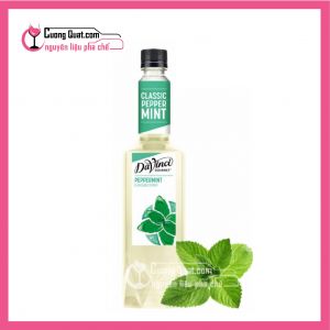 Syrup Davinci PepPermint 750ml(mua 6 chai giảm 2k/1 chai, mua 12 chai giảm 4k/ 1 chai) Có thể mix mùi