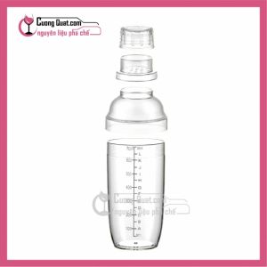 Bình Shaker Nhựa 4 Mãnh 700ml ( Giã Chanh )