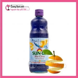 SunUp  Blue Curacao (Vỏ Cam)  850ml - HẾT HÀNG (Mua 6 Chai giảm 2k/ 1 chai,30 chai giảm 5k/ 1chai. có thể mix mùi)