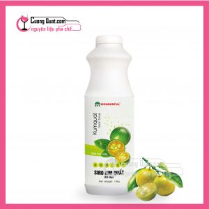 Siro WonderFul Kim Quất (Có Tép )Chai1,3KG(CTKM Mua 12 tặng 1)