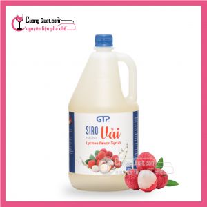 Siro GTP Vải chai 1,9 lít (6 chai giảm 5k/1 Chai)