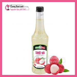 SYRUP GOLDEN FARM VẢI 700ML(Mua 6 chai giảm 1k, mua 12 chai giảm 3k, xó thể mix mùi)