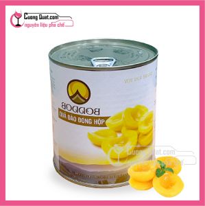 Đào Ngâm Thái Lan Boddob 820g(Mua 12 hộp giảm 1k/ 1 hộp,Mua 60 hộp giảm 2k/ 1 hộp)