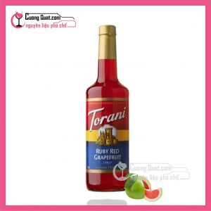 Torani Bưởi Hồng - Ruby Red Grapefruit Syrup 750ml(3 Chai Giảm 5k, 6 Chai Giảm 10k/ 1 chai, có thể mix)