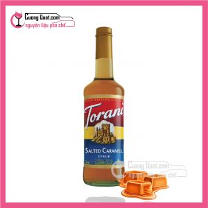 Torani Caramel Muối - Salted Caramel Syrup 750ml(6 Chai Giảm 5k/chai, 12 Chai Giảm 10k /Chai)