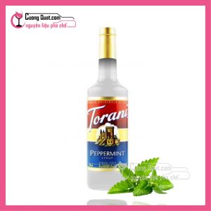 Torani Peppermint 750m(Trên 12 chai giá 167k, trên 60 chai giả 166k, có thể mix)