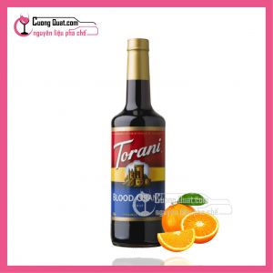 Torani Cam Đỏ - Blood Orange 750ml(Trên 12 chai giá 167k, trên 60 chai giả 166k, có thể mix)