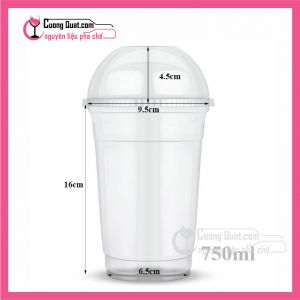 (Dụng Cụ)50 Bộ Ly + Nắp Cầu 350ml