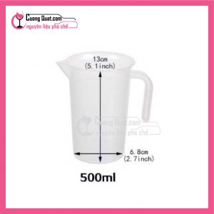 (Dụng Cụ)Ca Nhựa Nắp 500ml