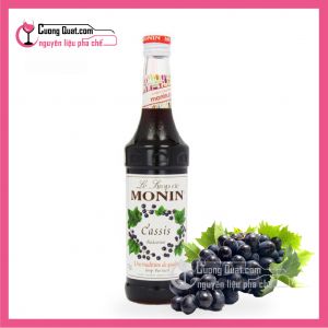 Monin Nho - Cassis 700ml(Mua30 Chai Tặng Thêm 1 Chai, Có Thể Mix Nhiều Mùi)