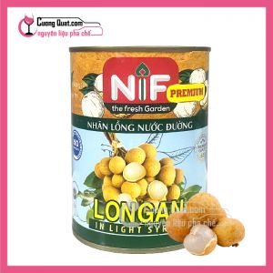 Nhãn Ngâm Nước Đường Đóng Lon NIF 565gr( Mua 12 hộp giảm 1k/ 1 hộp,Mua 60 hộp giảm 2k/ 1 hộp) Có thể mix các loại NIF khác