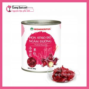 Hoa Atiso(hibicus) Ngâm nước đường WonderFull Lon 950g (Mua 12 hộp giảm 1k/ 1 hộp,Mua 60 hộp giảm 2k/ 1 hộp)