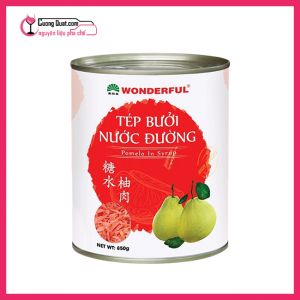 (Đồ Hộp) Tép BƯỞI HỒNG Ngâm Đường Wonderful 850gr(CTKM: Mua 1 thùng giảm 2k/ 1 hộp, 5 thùng giảm 3k/ 1 hộp )