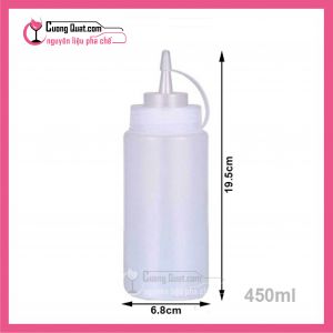 (Dụng Cụ)Bình Đựng Sữa Đặc, Đường, Sirô 450ml