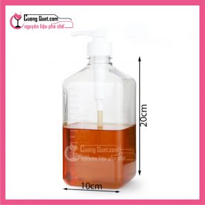 (Dụng Cụ)Bình Thủy Tinh Đựng Siro, Nước Đường 1100ml