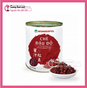 Chè Đậu Đỏ Wonderful 900gr ( Mua 12 hộp giảm 1k/ 1 hộp,Mua 60 hộp giảm 2k/ 1 hộp))