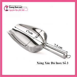 (Dụng Cụ)Xẻng Xúc Đá Innox Số 3