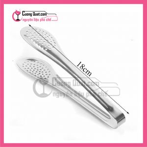 (Dụng Cụ)Kẹp Trái Cây Bằng Thép Không Gỉ 18 cm