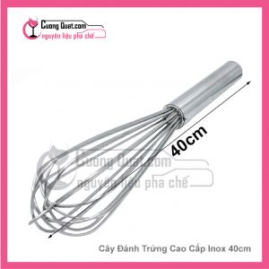 (Dụng Cụ)Cây Đánh Trứng Cao Cấp INOX 40cm