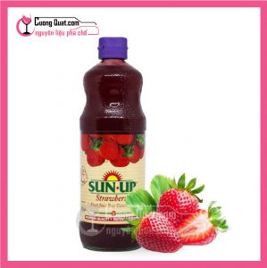 Nước Ép Trái Cây Cô Đặc SunUp Dâu Strawberry 850m(Mua 17 Chai Tặng Thêm 1 chai, có thể mix mùi)