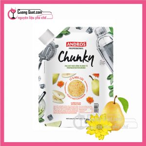 Mứt trái cây Chunky Andros vị Lê & Hoa cúc (1kg)(Mua 1 thùng giảm 2k, mua 5 thùng giảm 5k)