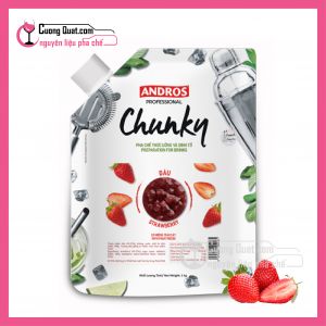 Mứt trái cây Chunky Andros vị Dâu (1kg)(Mua 1 thùng giảm 2k, mua 5 thùng giảm 5k)