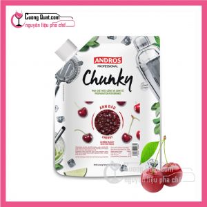 Mứt trái cây Chunky Andros vị Anh đào Cherry (1kg)(Mua 4 giảm 1k, mua 8 giảm 2k)