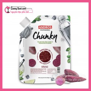 Mứt trái cây Chunky Andros Khoai lang tím (1kg)(Mua 1 thùng giảm 2k, mua 5 thùng giảm 5k)