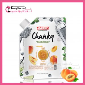 Mứt trái cây Chunky Andros Đào (1kg)(Mua 1 thùng giảm 2k, mua 5 thùng giảm 5k)