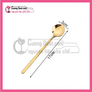 (Dụng Cụ)Muỗng Cafe 17cm (Vàng)