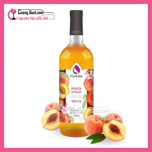Siro PoMoNa Đào 1L (CTKM: Mua 3 chai giảm 1k/ 1 chai, 6 chai giảm 2k/ 1 chai, 30 chai giảm 3k 1 chai(Có thể mix))