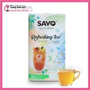 Trà SAVO Thảo Mộc Refeshing Tea(Bạc Hà&Hoa Lưu Ly)(CTKM Mua 12 Tặng 1)