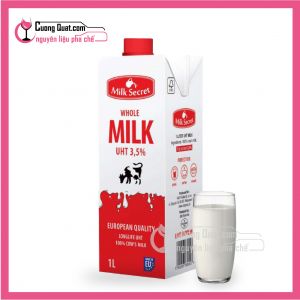 Sữa Tươi Ba Lan Tiệt Trùng Không Đường SecRet 3.5% 1L(Mua 12 Hộp giảm 2k/ 1 hộp)
