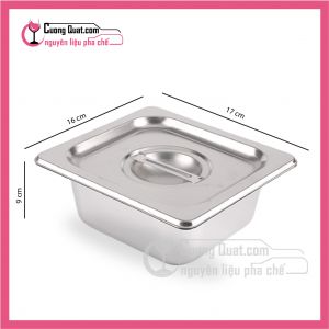 (Dụng Cụ)Bộ Khay và Nắp inox 1/6