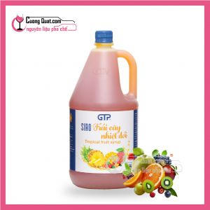 Siro GTP Trái Cây Nhiệt Đới Chai 1,9 lít (6 chai giảm 5k/1 Chai)