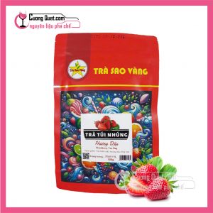 Trà Sao Vàng Túi Nhúng Hương Dâu( 50 túi x 2g)(Mua 32 gói Giảm 2k /1 Gói)