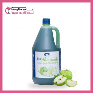 Siro GTP Táo Xanh Chai 1,9 lít (6 CHAI GIẢM 2K/ 1CHAI, CÓ THỂ MIX)