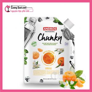 Mứt Trái Cây Chunky Andros Quýt Và Hoa Nhài (Mandarin & Jasmine)1kg(Mua 1 thùng giảm 2k, mua 5 thùng giảm 5k)