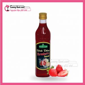 Siro Dâu Goldenfarm 520ml (12 CHAI GIẢM 2K/ 1CHAI, CÓ THỂ MIX)