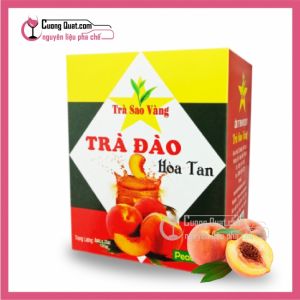 Trà Sao Vàng Đào Hòa Tan Hộp 270gr(Mua 30 HỘP Giảm 2k /1 HỘP)