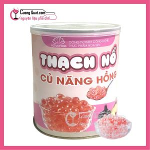 Thạch Nổ Củ Năng Lotusfood 900GR ( Màu Hồng ) Mua 12 hộp giảm 1k/ 1 hộp,Mua 60 hộp giảm 2k/ 1 hộp