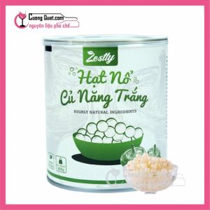 (Đồ Hộp) Zestty Thạch Nổ Củ Năng Trắng 850g (CTKM: 1 Thùng giảm 2k, 5T giảm 3k/ 1 hộp)