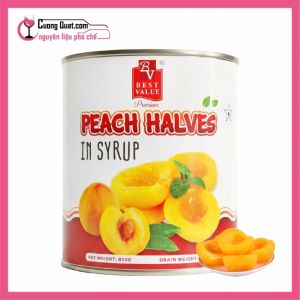 (Đồ Hộp) Đào Ngâm Nước Đường Best Valua 820gr (Mua 1T giảm 2k)