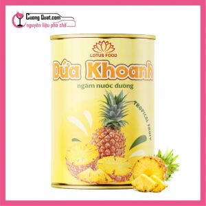 Dứa Khoanh Ngâm Nước Đường Lotus