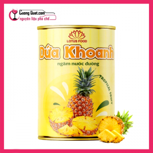 Dứa Khoanh Ngâm Nước Đường Lotus