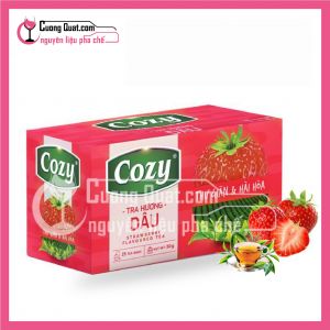 Cozy Trà Dâu Túi Lọc(Mua 30 hộp giảm 1k/ 1 hộp)