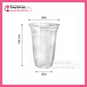 (Dụng Cụ)50 Bộ Ly + Nắp Cầu 500ml