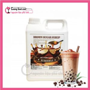 Sirô Đường Đen Eurodeli (Brown Sugar Syrup) 2,5Kg(Mua 1 thùng giảm 5k)